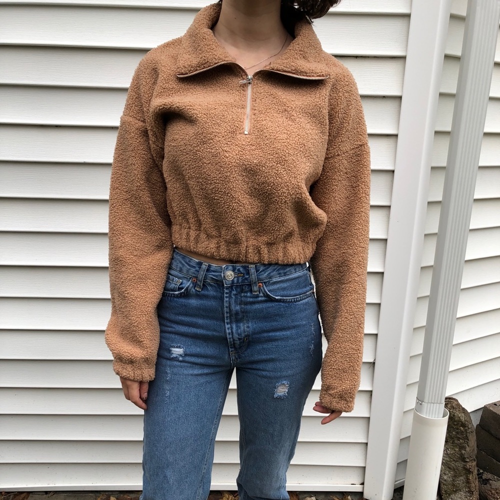 Cropped Sherpa jacket